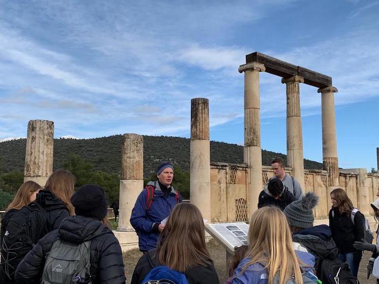 Micah Kiel's class in Greece