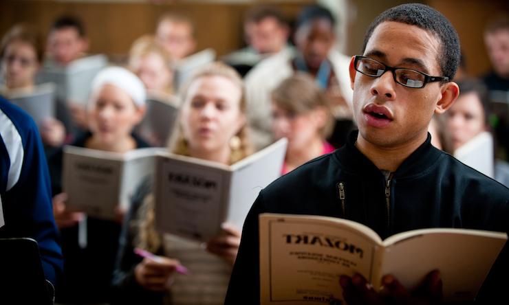 boy singing